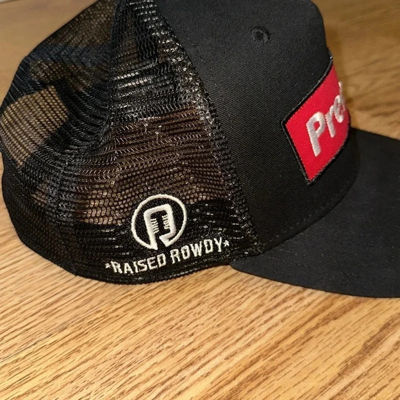 Premium Cap Hat Raised Rowdy Crowned Heads Black / Red Mesh Snapback adjustable - Picture 4 of 8